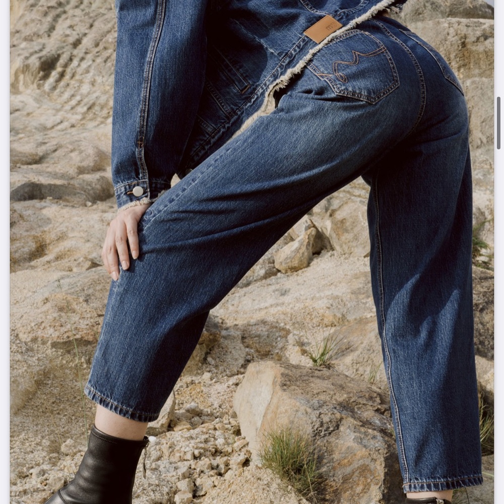 LIKE NEW. MITU DENIM PANTS JEANS GRAY BLACK